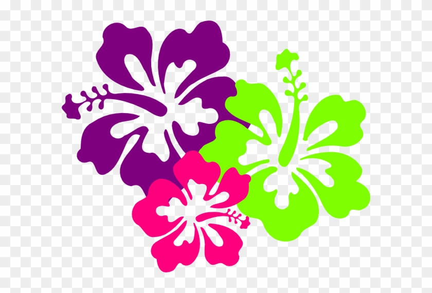 Hibiscus Svg Clip Arts 600 X 490 Px - Hawaii Flower #358217