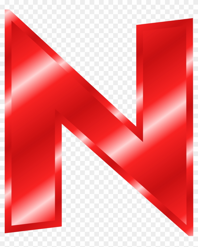 Clipart - - Big Red Letter N #358232