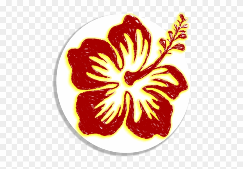 Car Stickers Detailed Hibiscus Flower Sticker #358324