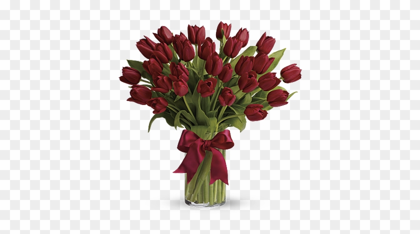 Radiantly Red Tulips - Red Tulips Bouquet #358352