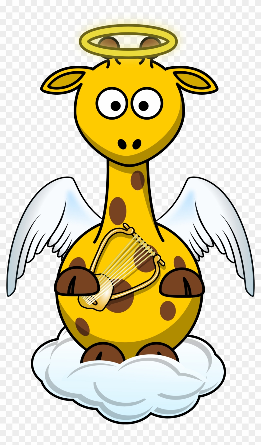 Giraffe Angel - Cartoon Giraffe #358432