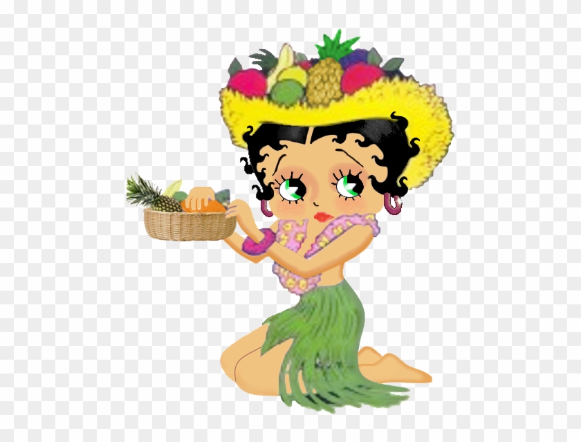 Betty Boop Hawaii, Png Image Trans - Betty Boop On The Beach #358448