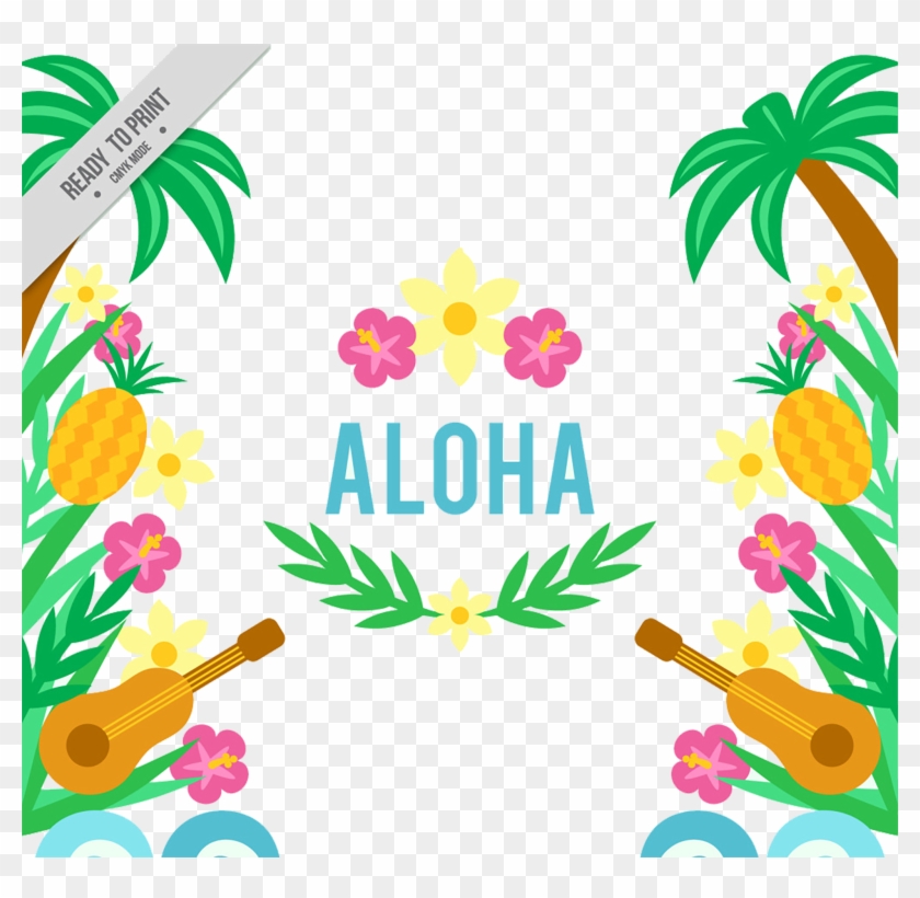 Hawaiian Ukulele Aloha - Transparent Background Aloha Clipart #358458