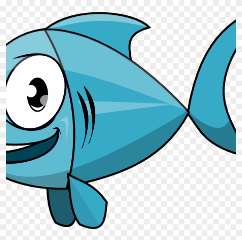 Cartoon Fish Clipart Free Cartoon Fish Clip Art Dinosaur - Blue Fish Clipart #358537