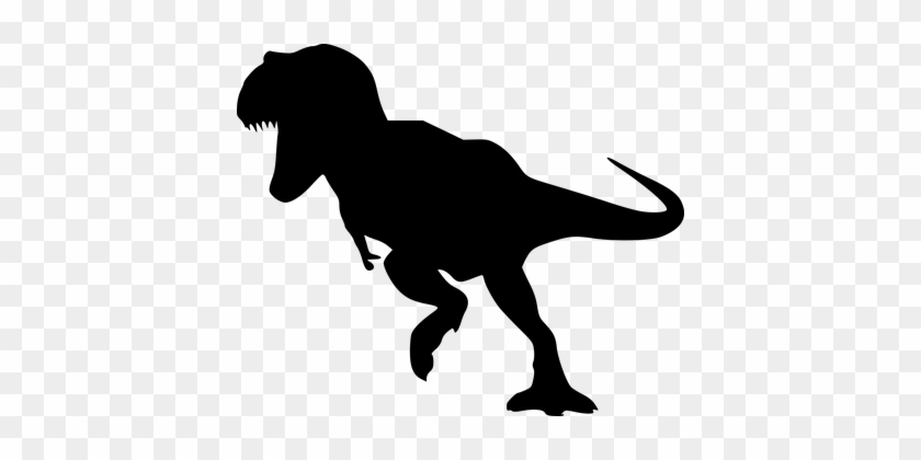 Silhouette, Dinosaur, Dino, Running - Dinosaur #358555