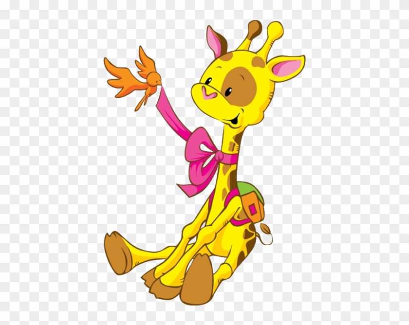 Giraffe Cartoon Animal Images - Dibujo De Dragón Y Dinosaurio #358584