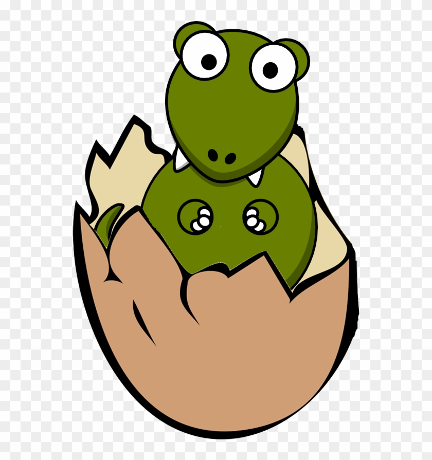 Easter Egg Hunt - Dino In Egg Clipart #358640