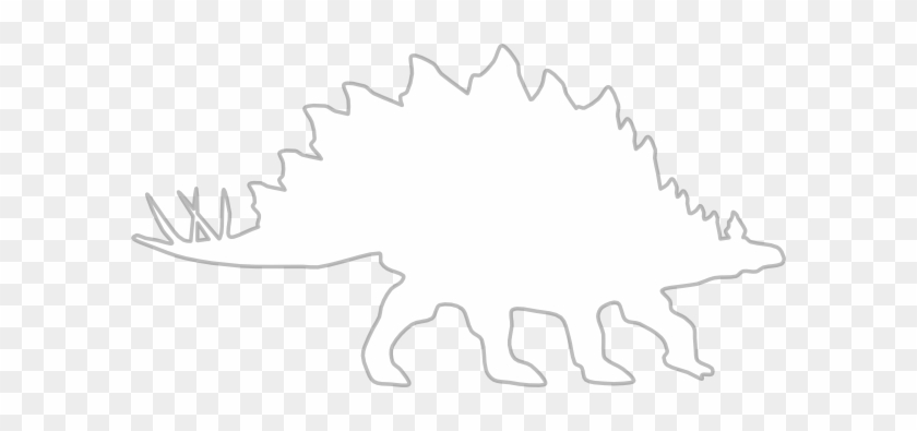 Stegosaurus Outline Clip Art - Stickany Tablet Decal Series Stegosaurus Sticker For #358642