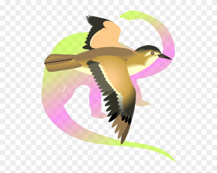 Image Derived From Dinosaur And Bird Clip Art At Clckr - Flying Bird Clip Art #358744