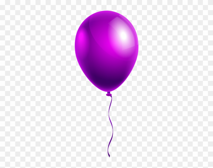 Single Balloon Clipart Single Purple Balloon Png Clipart - Single Balloon #358814