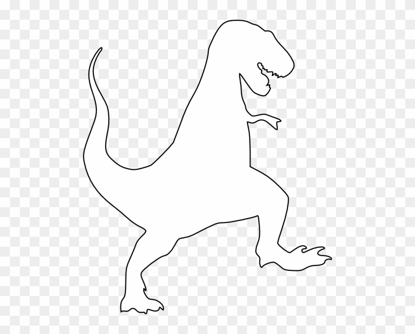 T-rex Silhouette Clip Art At Clker - T Rex Dinosaur Outline #358824