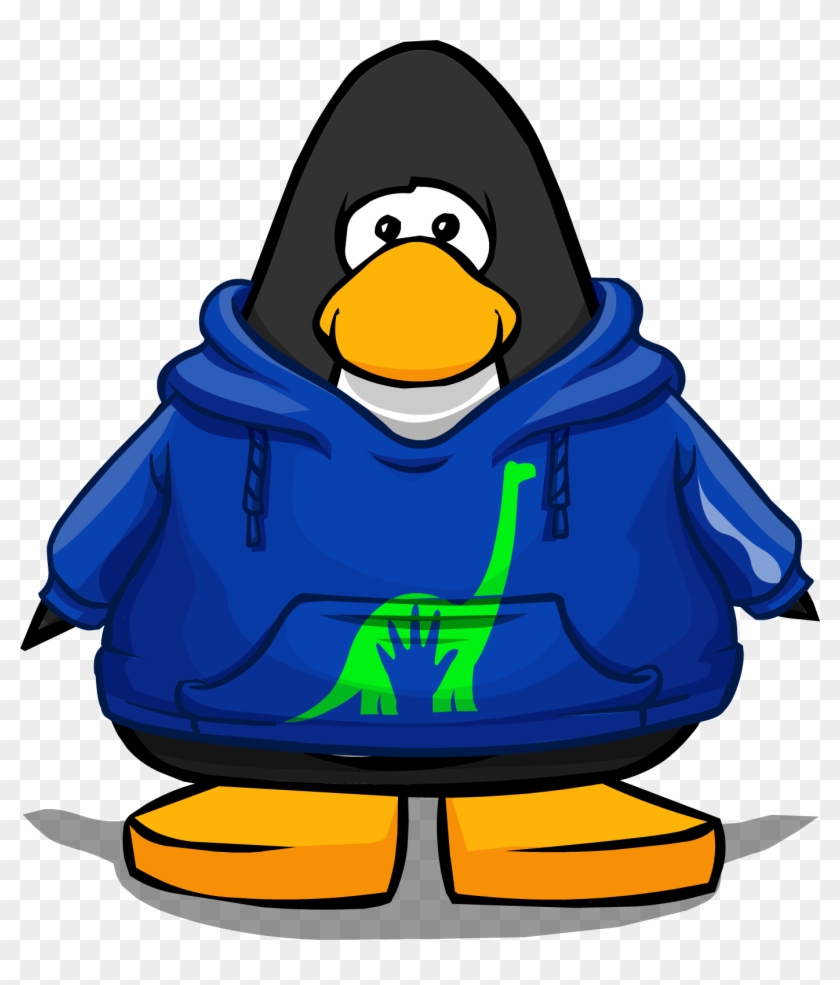 The Good Dinosaur Hoodie On A Player Card - Club Penguin Penguin Band Hoodie #358855