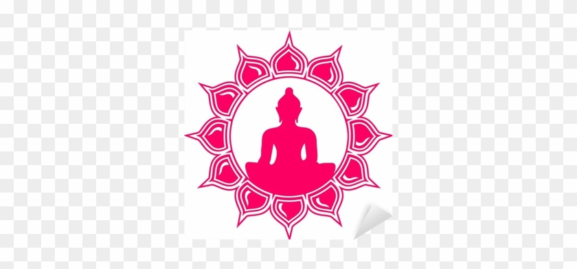 Vinilo Pixerstick Lotus Flower - Live More Like Buddha: Guidance And Wisdom #358875