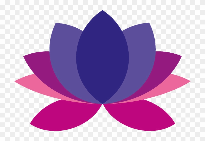 Violet Lotus Yoga Flower Logo-transparent - Graphic Design #358881