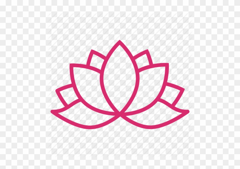 Lotus Flower Icon Logo Royalty Free Vector Image - Yoga Flower #358904