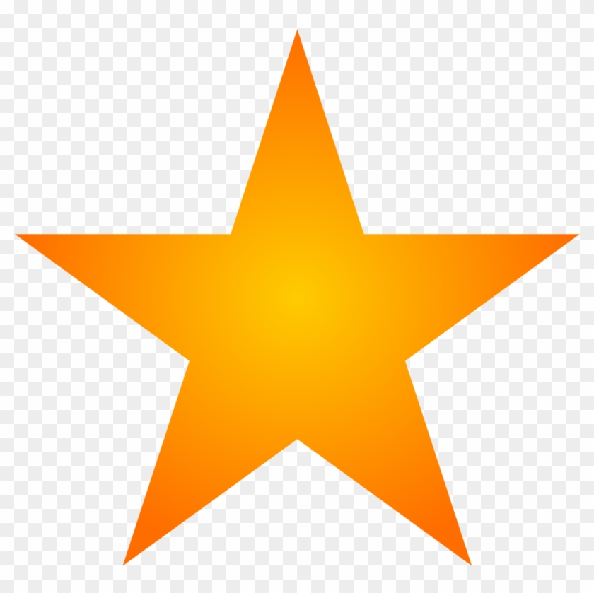 Orange Star Clip Art - Orange Star Png #359083