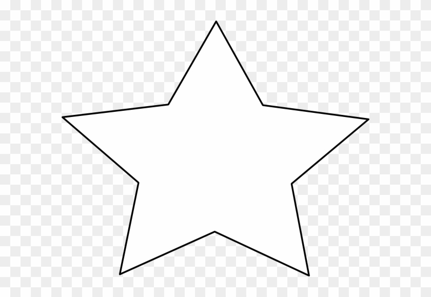 Star Outline Clip Art Free - White Star Png Transparent Background #359197