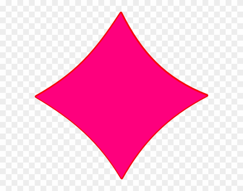 Pink Diamond Clip Art At Clker - Rhombus #359329
