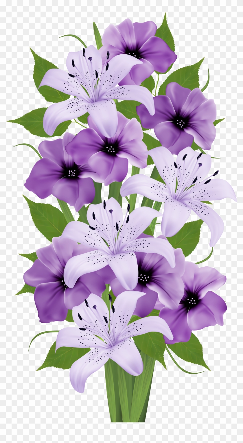 Beautiful Clipart Flower Bouquet - Flowers Png Images Hd #359424