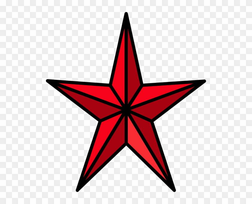 Star Clip Art At Clkercom Vector Online - Red Punk Star #359418