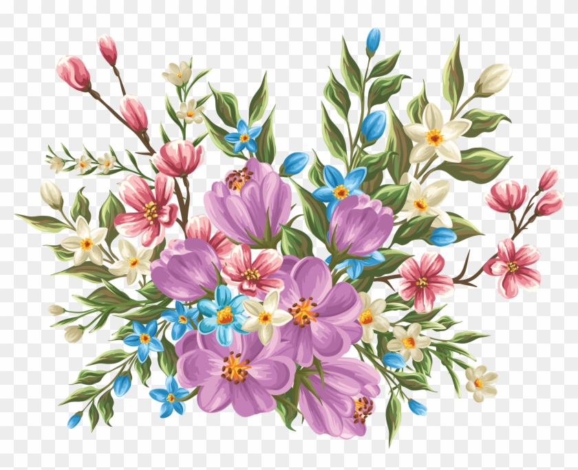 Beautiful Clipart Flower Bouquet - Beautiful Bunch Of Flowers Arts #359429