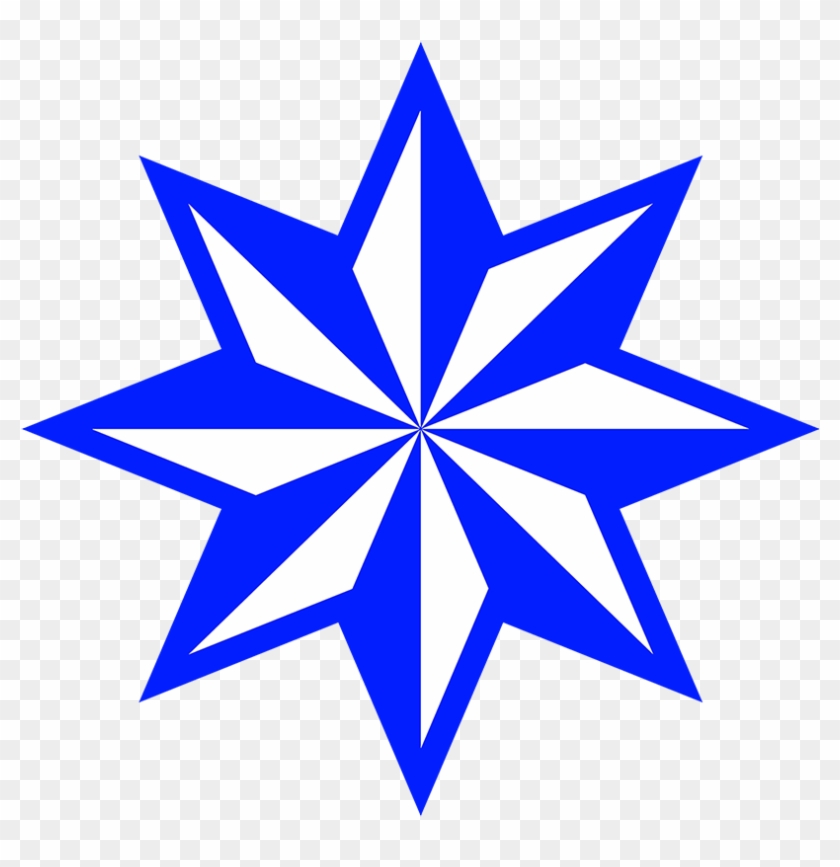 8-pointed Star Orange - 8 Pointed Star Vector #359451