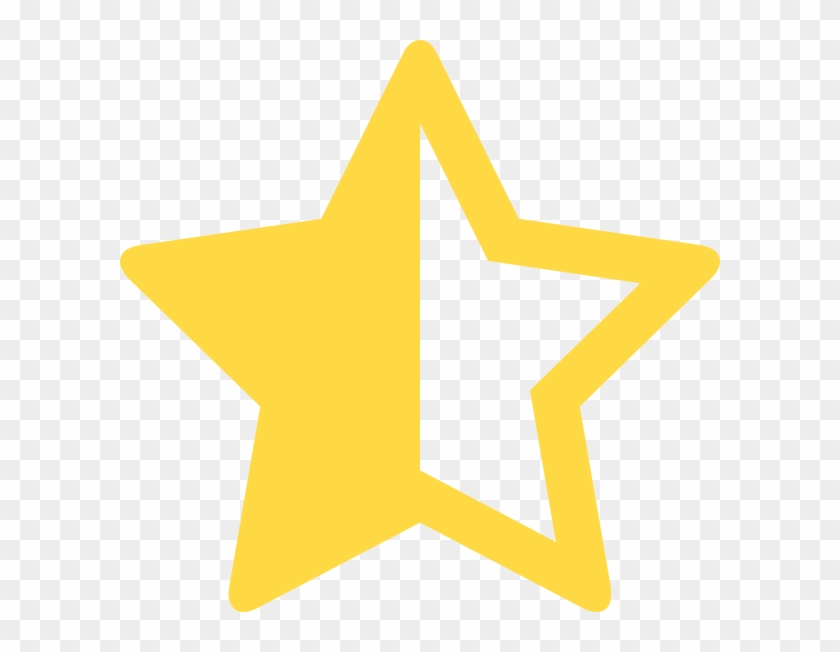 Half Star 2 Clip Art At Clker - Font Awesome #359486