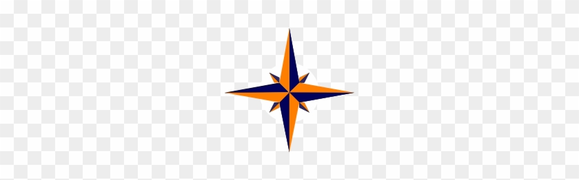 Blue And Orange Compass Rose Star Svg Clip Arts 600 - Blue And Orange Compass Rose Star Svg Clip Arts 600 #359487