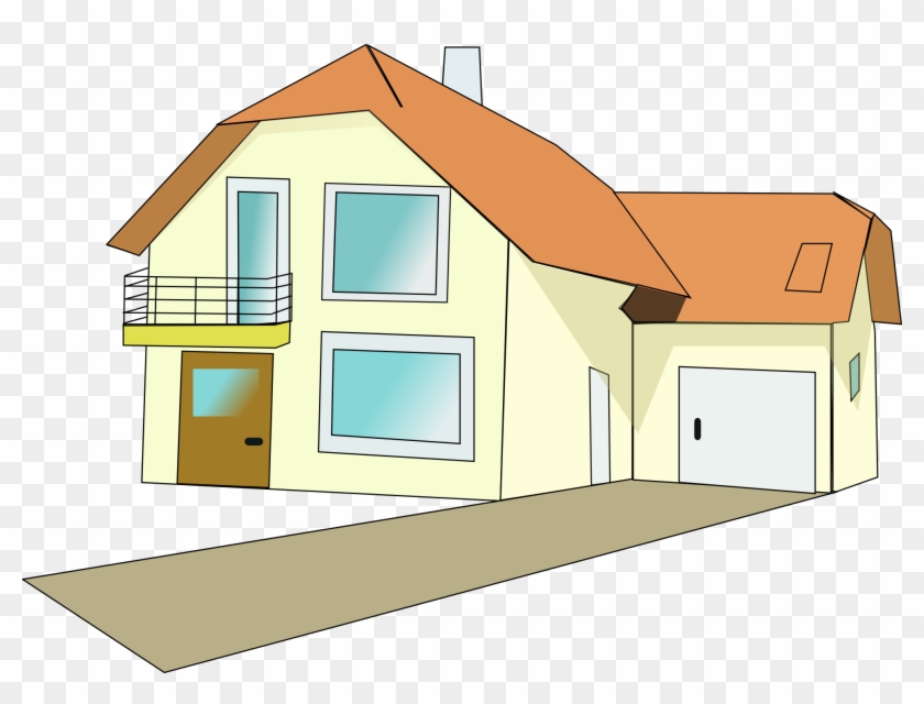 Two Story House Clip Art - House Clip Art #359533