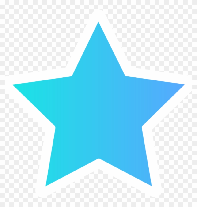 Blue Star Clipart White Blue Star Clip Art At Clker - Blue Star Transparent Background #359549
