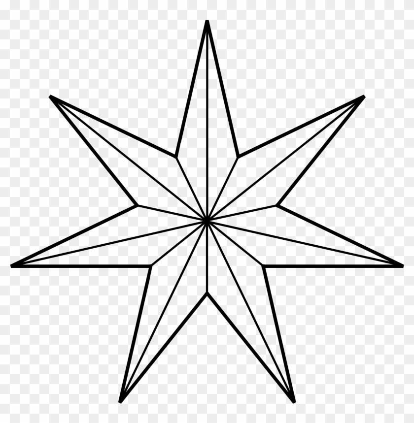Seven-point Star - Seven Pointed Star Tattoo #359553