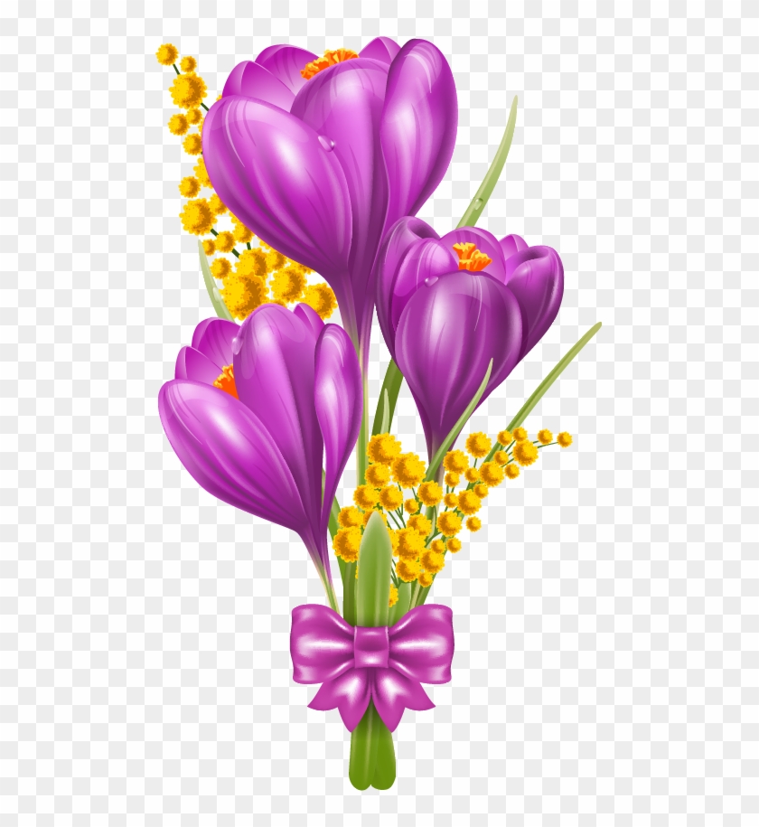 Png Клипарт "beautiful Flowers" - Crocus Clip Art #359590