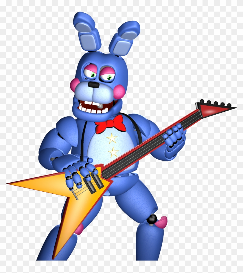 Rockstar Bonnie [render] By Arrancon - Fnaf Rockstar Bonnie #359658