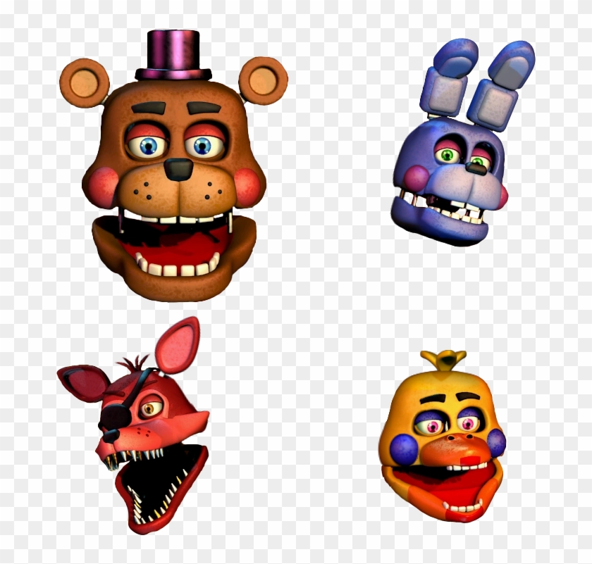 Rockstar Animatronic Heads By Joltgametravel - Fnaf 6 Rockstar Freddy Head #359673