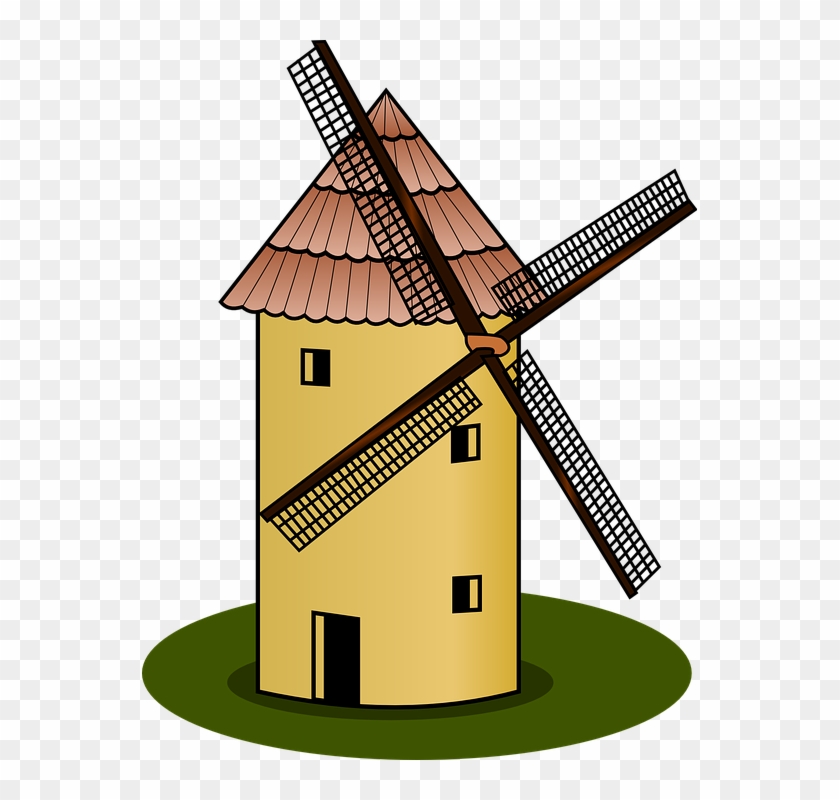 Farm House Clipart 20, - Windmill Clipart #359721