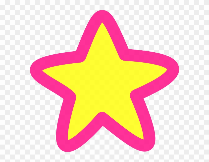Pink And Yellow Star #359746