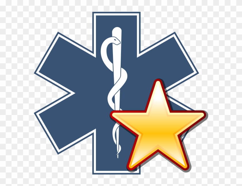 Image-star Of Life With A Gold Star - Star Of Life Sticker #359790