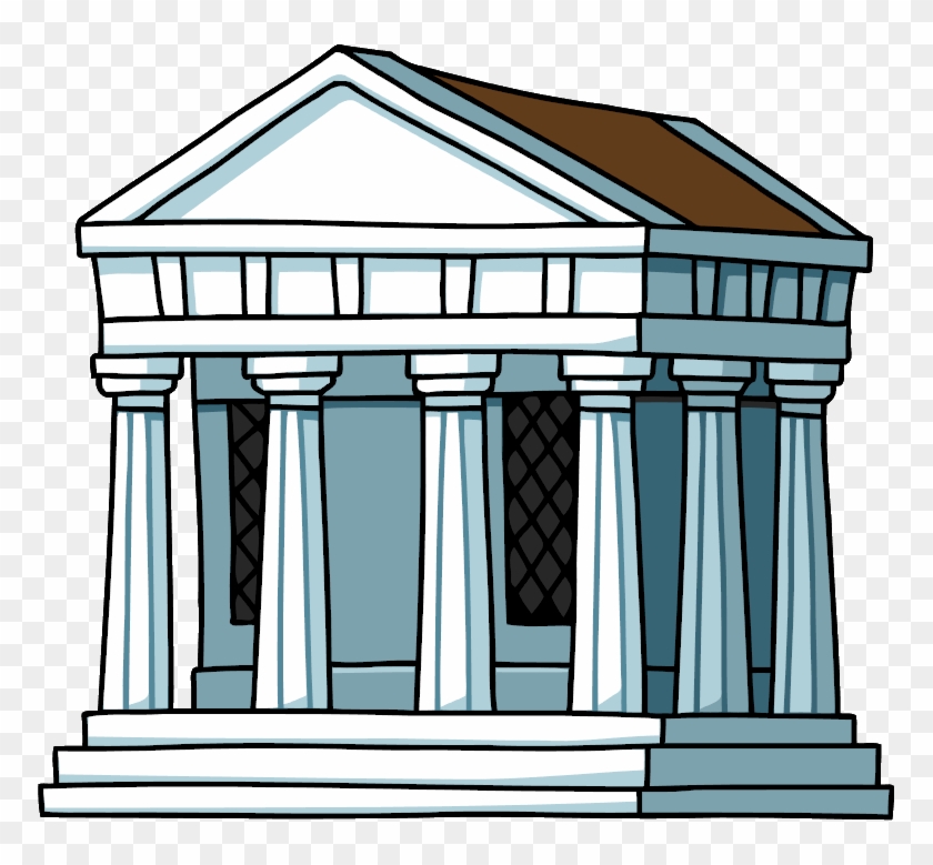 House Clipart Ancient Greek Pencil And In Color - Ancient Greek Building Png #359802