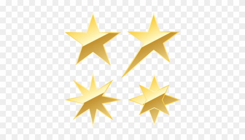 Trophy Clipart Gold Star - Gold Star Vector #359834