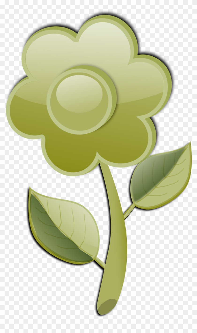 Blank Flowers Cliparts 14, Buy Clip Art - Flor Con Tallo En Vector #359881