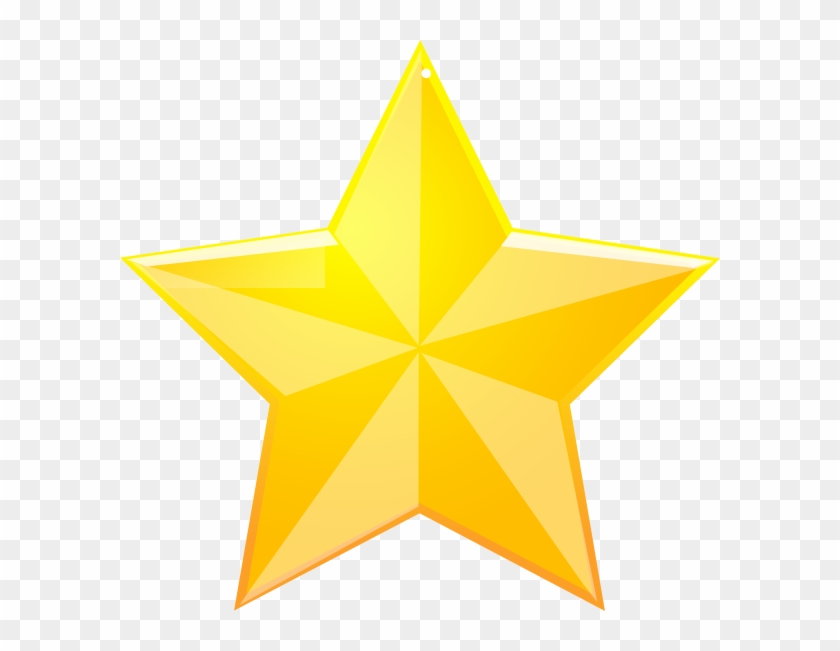 Shaded Yellow Star Clip Art - Star With Black Background #359931