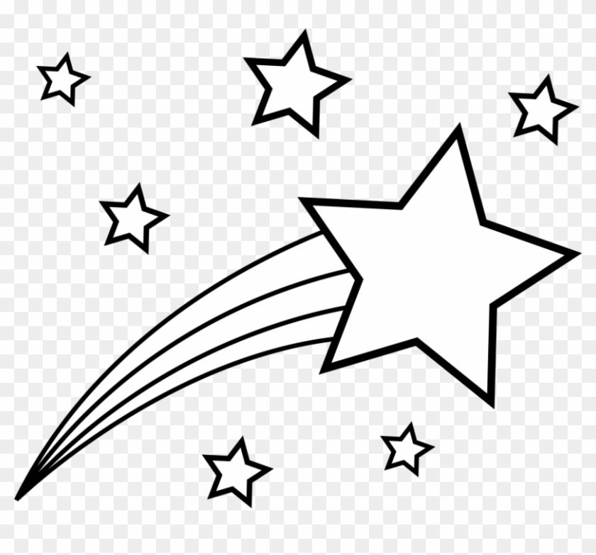 Shooting Star Clipart Star Kid - Shooting Star Coloring Pages #359941