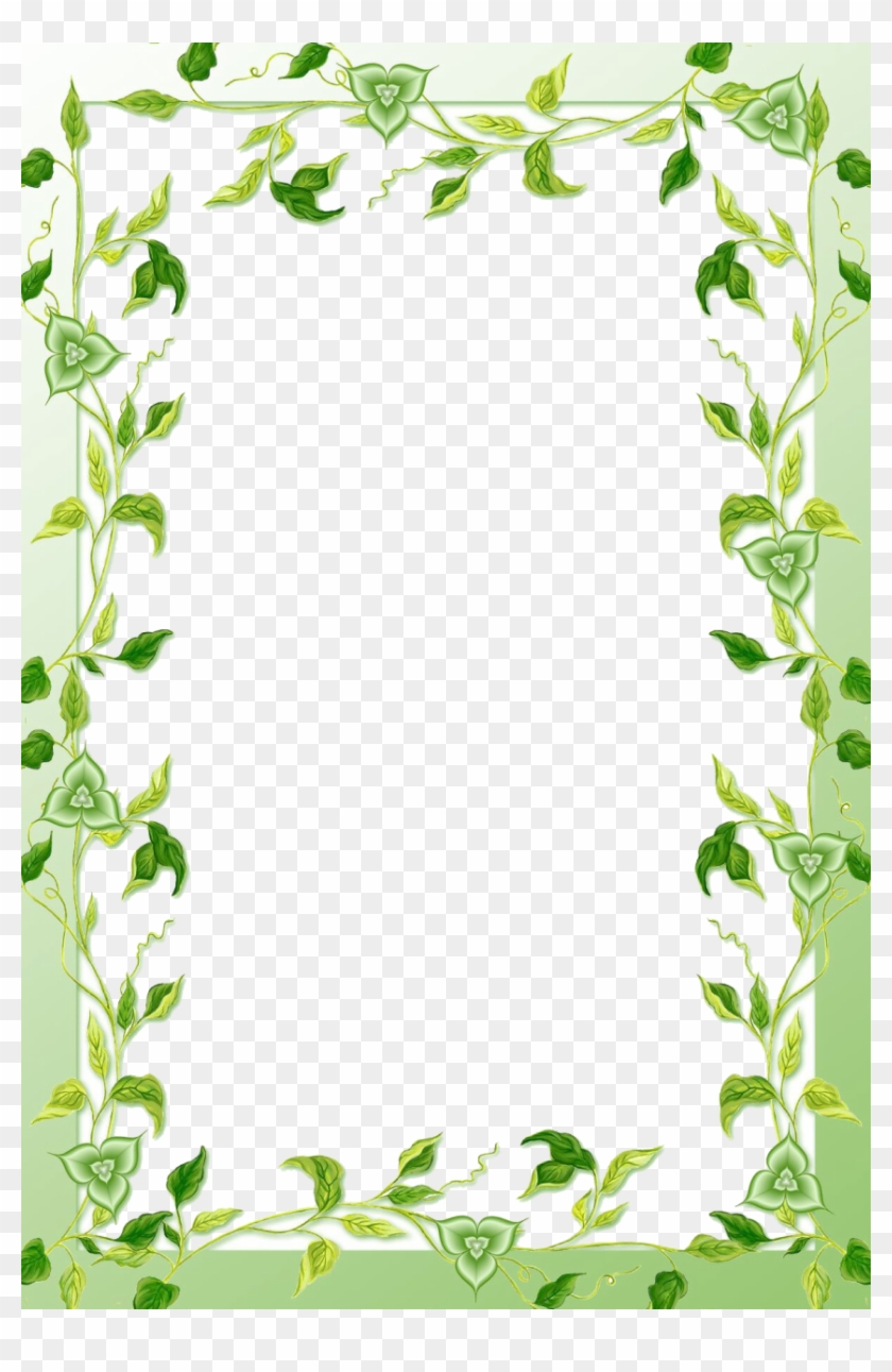 Green Floral Border Transparent Background Png - Es War Einmal Ein Frosch [book] #359978