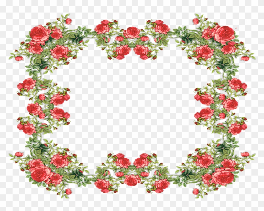 Marcos Cuadrados Para Fotos - Vintage Flower Border Png #359979