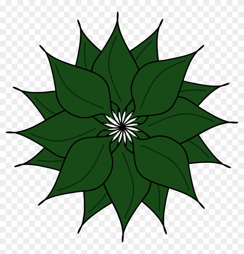 Dark Green Plants Clip Art - Auto Shapes In Ppt #360034