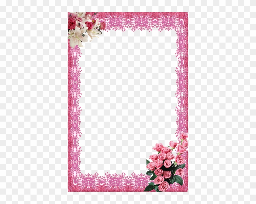 Marquitos De Flores - Background Design Border Pink #360102