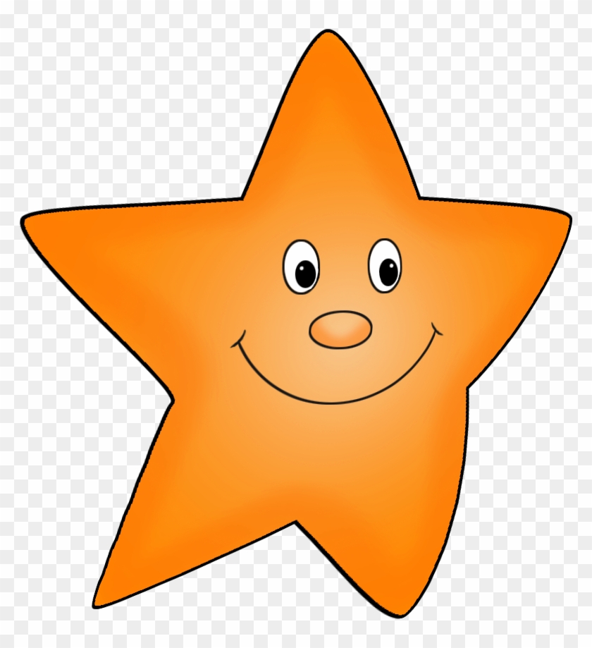 Orange Flying Star Drawing - Clip Art #360110