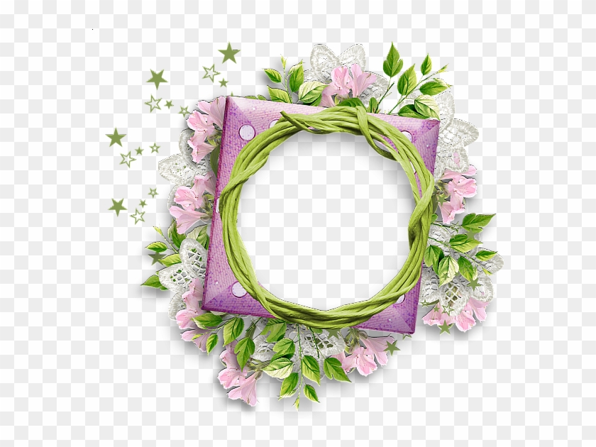 Floral Round Frame Png Photos - Round Flower Frame Png #360130