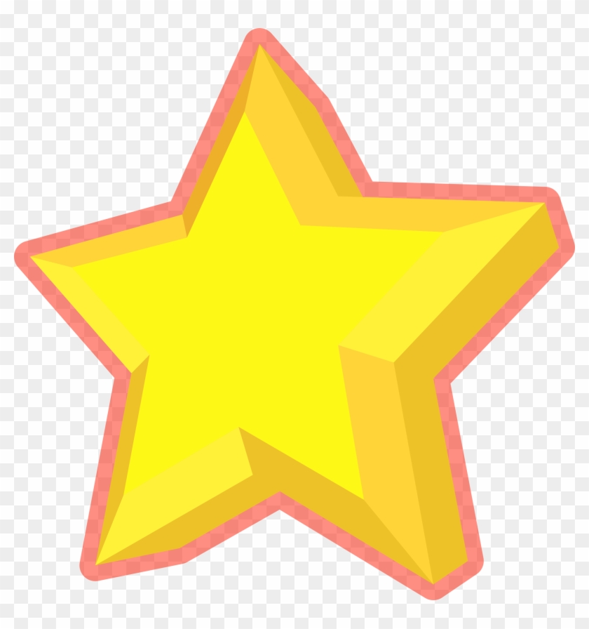 3d Star - 3d Yellow Star Png #360138