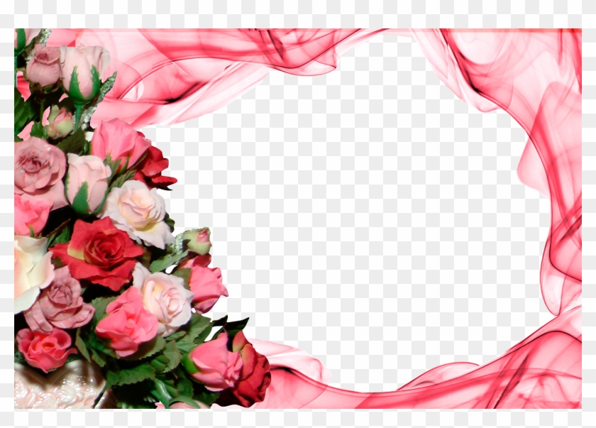 Marcos Para Fotos - Rose Background Frame #360148